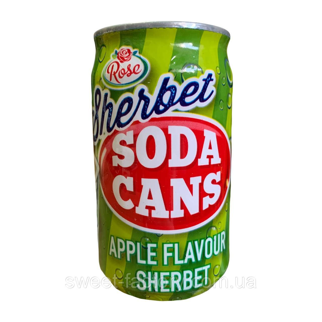 Rose Sherbet Soda Cans Apple XXL 35g