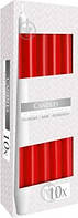 Набор конусных свечей 245/24, 10шт, Красный Bolsius ОСТАТОК! КОЛИЧЕСТВО УТОЧНЯЙТЕ 2407
