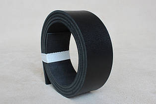 Смуга шкіри хромового дублення з фінішем, товщина — 3.5 мм, ширина — під замовлення, колір — чорний, арт. СК 1753 С