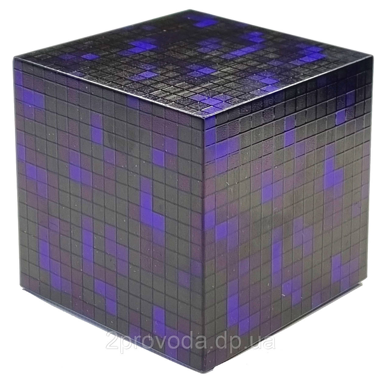 Блок нічник обсидіан Майнкрафт 7.5 см темно-фіолетовий акумулятор