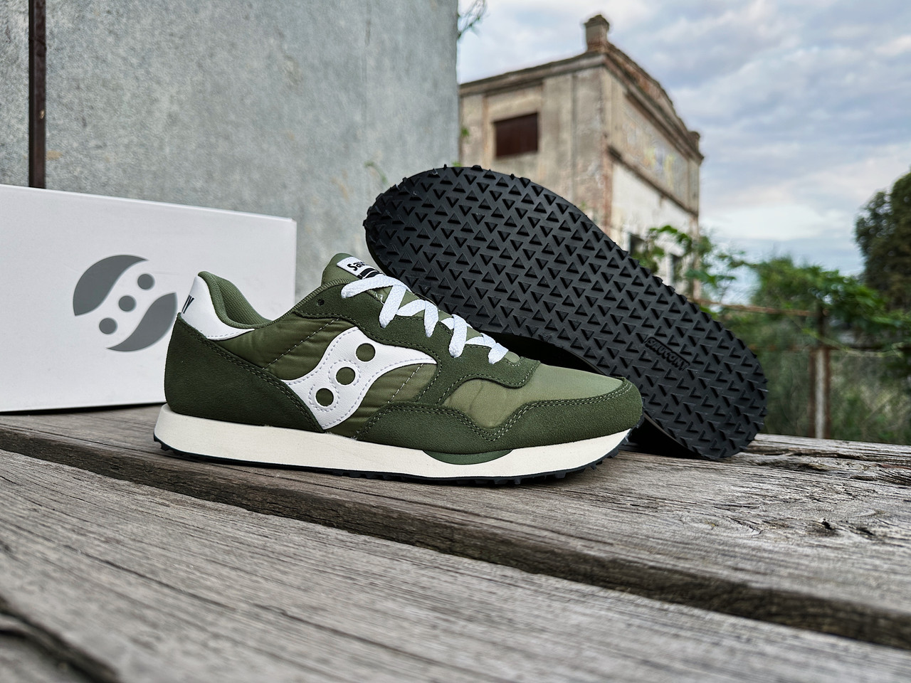 Чоловічі кросівки Saucony DXN Trainer 70757-5s Forest/White Оригінал