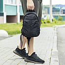 Чоловіча нагрудна сумка-слінг через плече однолямкова Soft чорна тканинна на 7 відділень Crossbody, фото 9