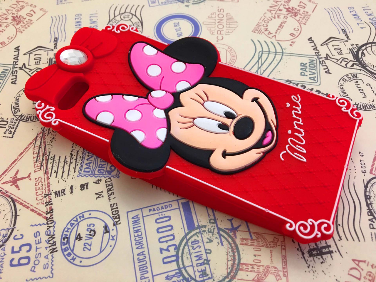 Гумовий 3D чохол для iPhone 5/5S Minnie