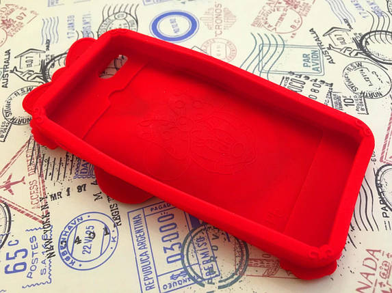 Гумовий 3D чохол для iPhone 5/5S Minnie , фото 2