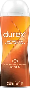 Гель-змазка Durex Play Massage 2 в 1 Sensual іланг-іланг 200 мл.Для сексу та масажу.