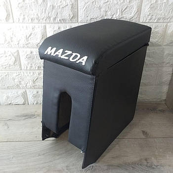 Підлокітник Mazda з відсіком для дрібниць Екошкіра Чорний (KG-10086)