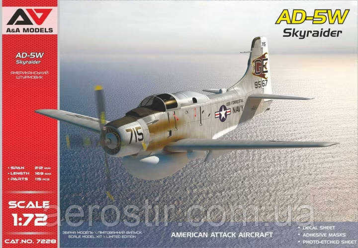 AD-5W Skyraider 1/72 A&A Models 7228