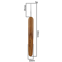 Крючок для дредов из бамбука 0,75 мм 1 крючок канекалон