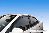 Дефлектори вікон (вітровики) Daewoo Nubira 1997-2002 (Autoclover/Корея), фото 2