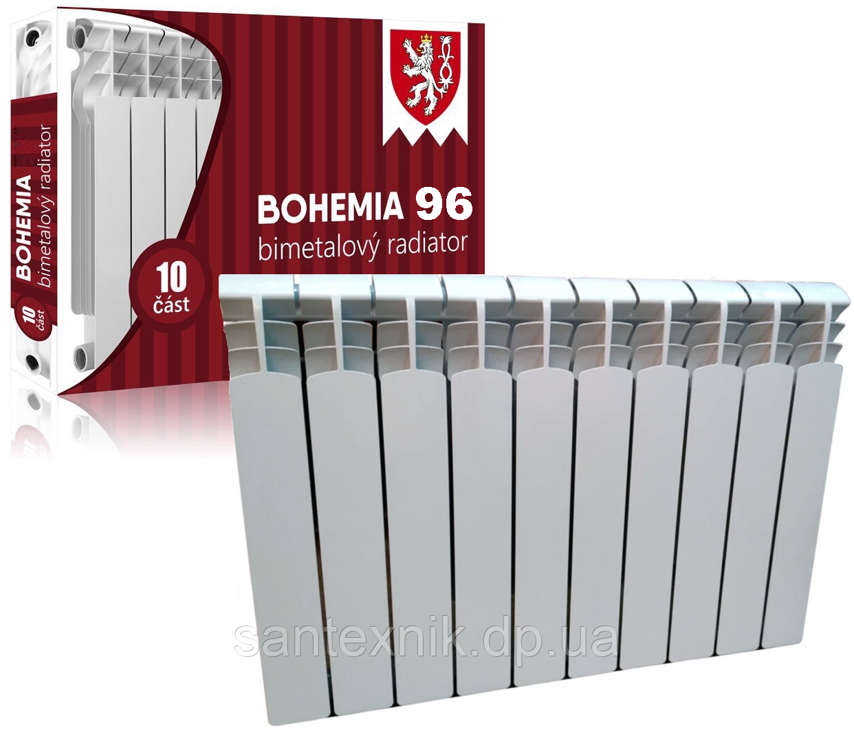 Біметалевий радіатор опалення BOHEMIA В96 500/96 (Чехія)