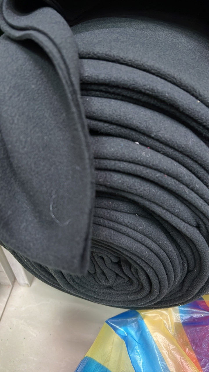 ТКАНИНА: Полар Фліс Китай чорного кольору, фото 1