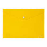 Папка на кнопці А4 "Axent"непрозора жовта 1412-26-А