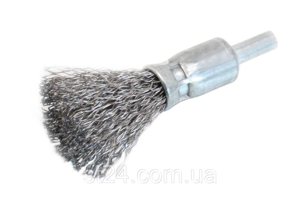 Щітка зачисна дротяна d -17x6 мм (сталь) SATRA S-17EBS, фото 1