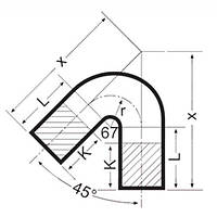 Колено DUKER SML 135, 100 мм (662774)