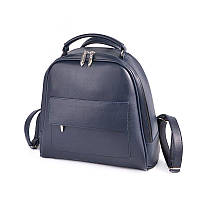Женская сумка рюкзак темно-синяя