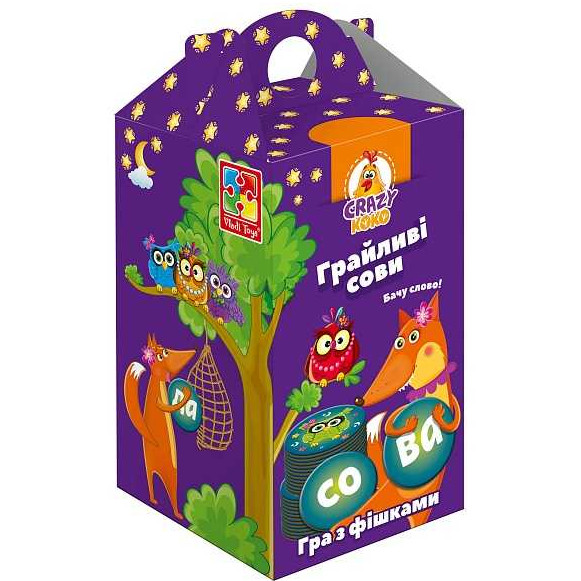 Настільна гра VLADI TOYS «Грайливі сови. Бачу сови» укр. (VT8033-04), фото 1