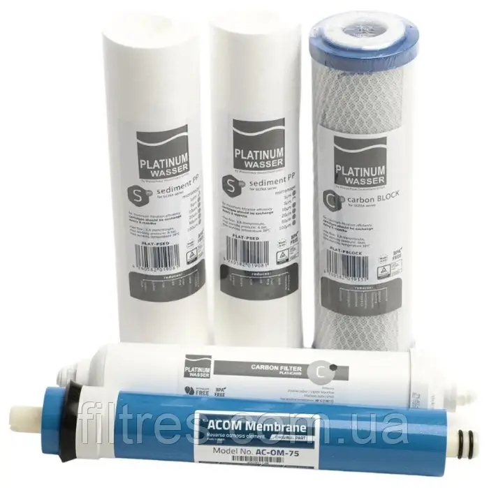 Комплект картриджів Platinum Wasser Ultra 5 + Membrane, фото 1
