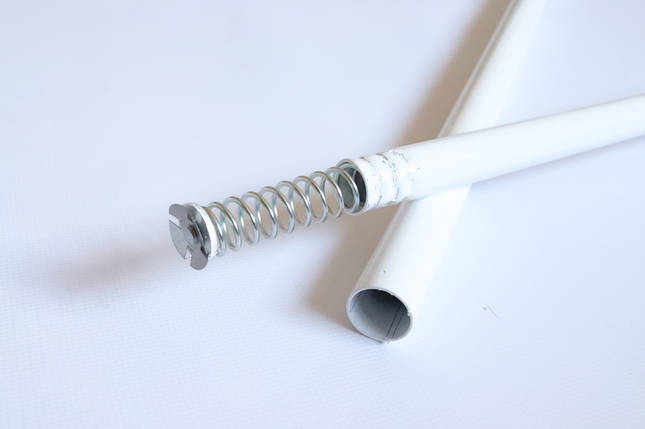 Карниз для ванной 125-220 см телескопический Wela белый d-22мм, фото 2