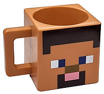 Кухоль пластиковий Jinx Minecraft Steve 290 мл коричневий