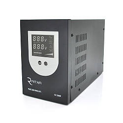 ДБЖ з правильною синусоїдою Ritar SK-800VA (500W), DC:145-275V, LCD-дисплей, 2Shuko socket, 12V,  під зовнішню