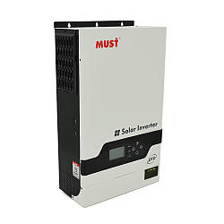 Гiбриднi ДБЖ MUST PV18-5248PRO, 5200W, 48V, струм заряду 1-60A, 160-275V, MPPT (80А, 450 Vdc)