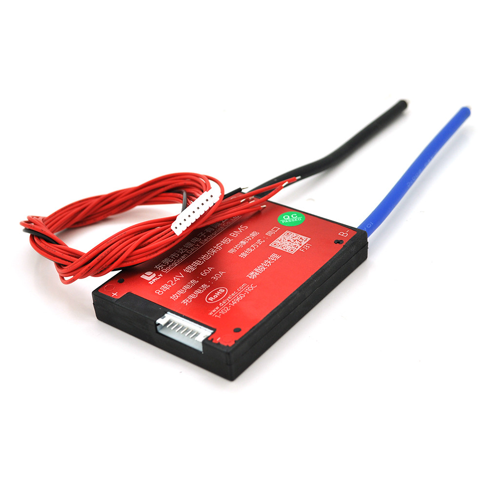 BMS плата DaLy LiFePO4 24V 8S 60A симетрія