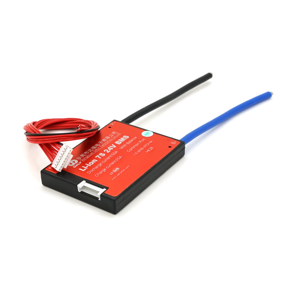 BMS плата DaLy Li-ion  24V 7S 50A симетрія