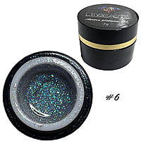Гліттер-гель Lilly Beaute Aurora Platinum Gel №6, 7 г
