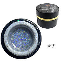 Гліттер-гель Lilly Beaute Aurora Platinum Gel №3, 7 г
