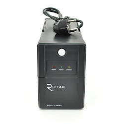 ДБЖ Ritar RTP650L-U (390W) Proxima-L, LED, AVR, 2st, USB, 2xSCHUKO socket, 1x12V7Ah, plastik Case ( 340 x 140