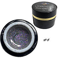 Гліттер-гель Lilly Beaute Aurora Platinum Gel №4, 7 г
