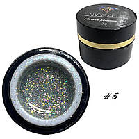 Гліттер-гель Lilly Beaute Aurora Platinum Gel №5, 7 г