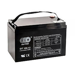 Акумуляторна батарея OUTDO AGM OT 100-12 12 V 100 Ah ( 333 x 173 x 222)