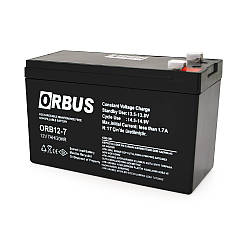 Акумуляторна батарея ORBUS ORB1270 AGM 12V 7Ah (151 x 65 x 94) 2.0 kg Q10/450