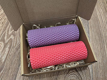 Набір натуральних декоративних свічок із вощини, 2шт./набір