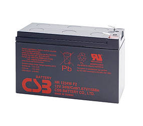 Акумуляторна батарея CSB HR1234WF2, 12V 9Ah (151х65х101мм) Q10