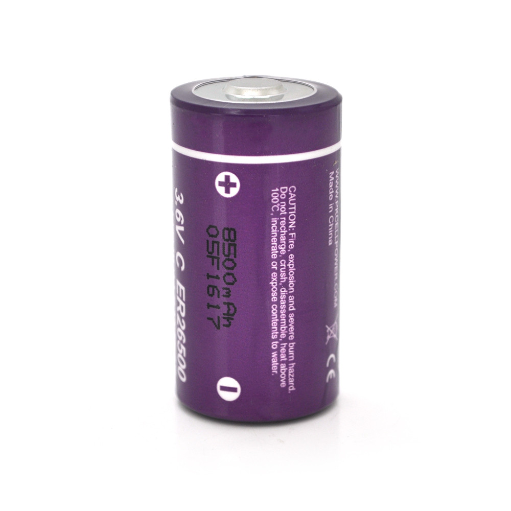 Батарейка літієва PKCELL ER26500, 3.6V 8500mah, OEM 2 шт в упаковці, ціна за одиницю, фото 1