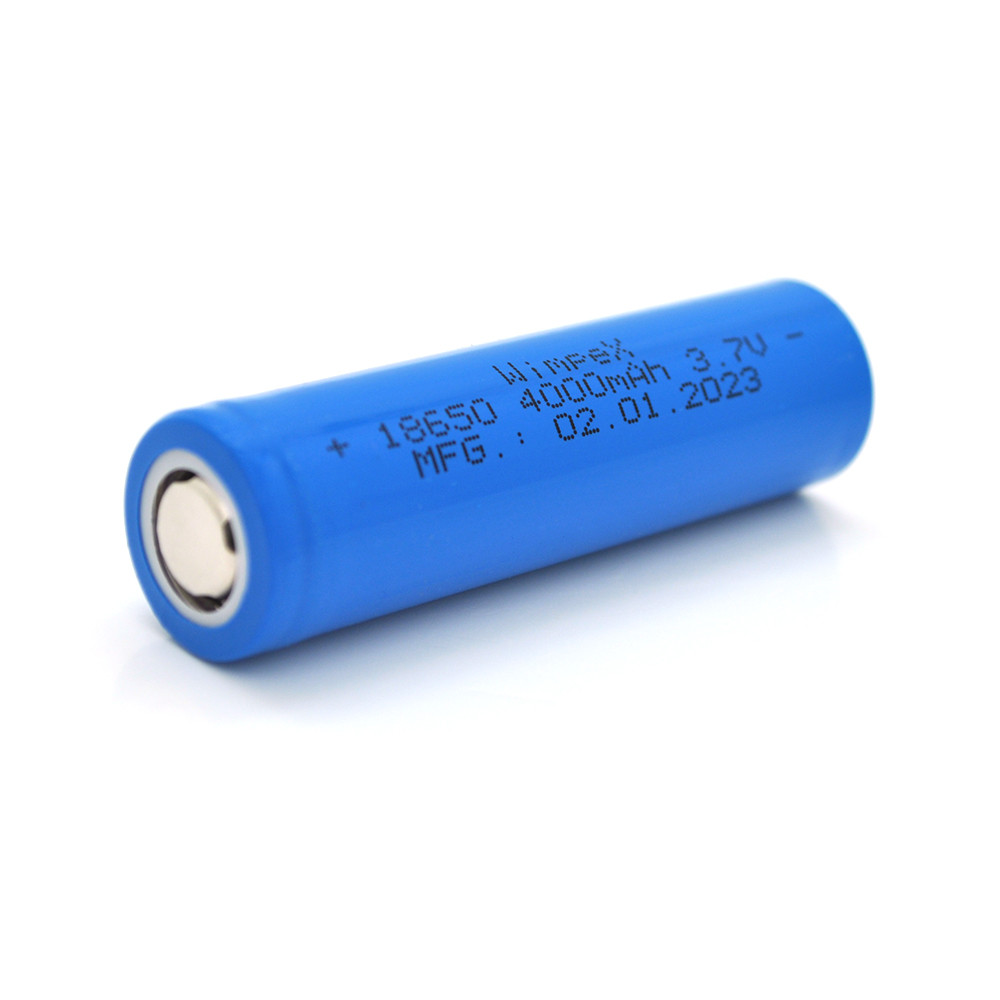 Акумулятор WMP-4000 18650 Li-Ion Flat Top, 1800 mAh, 3.7V, Blue, фото 1