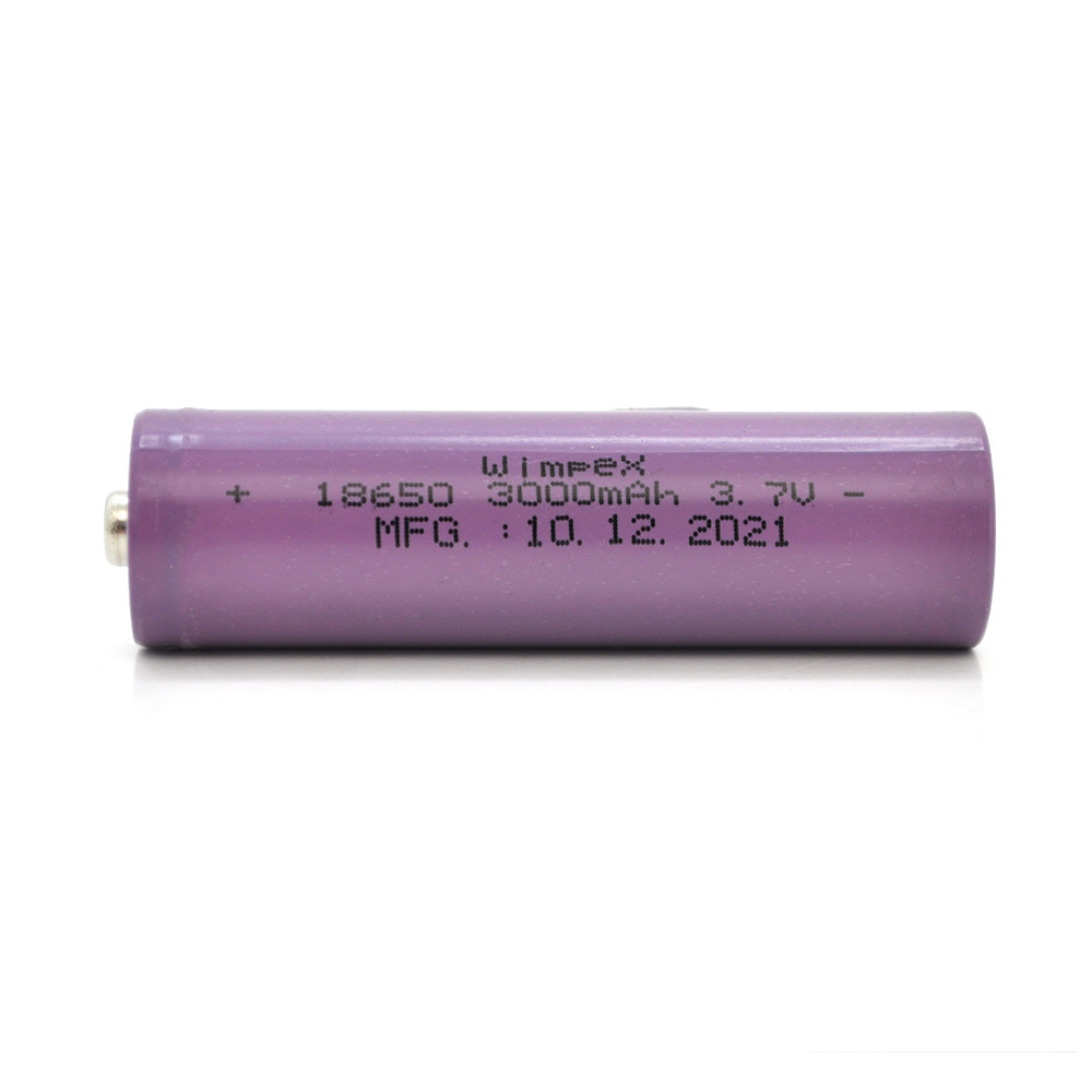 Акумулятор WMP-3000 18650 Li-Ion Tip Top, 1000 mAh, 3.7V, Purple, фото 1