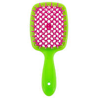 Щітка для волосся Janeke Superbrush Small Салатовий з малиновим