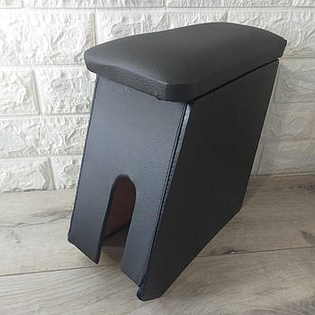 Підлокітник ВАЗ 2108 2109 з відсіком для дрібниць Екошкіра Чорний (KG-10087)