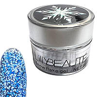 Гель глиттерный Lilly Beaute Snow Flake №5, синий, 8 г