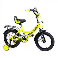 Велосипед 2-х колісний 14" CORSO MAXIS-14505 жовтий