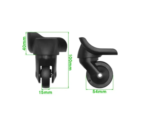 Колеса для валізи/колеса для тканинних валіз/без виступу/під шурупи та болти/1498