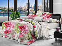 Постельное бельё с цветочным принтом полуторный 150x215 см TAG Комплект постельного белья BR6536