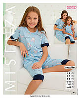 Детская пижама футболка лосины Турция Seyko Пижама детская зайчик 06008 К 6-7