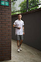 Костюм мужской летний (рубашка и шорты) разные цвета Код FAR37