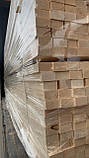 50*25 мм. Суха стругана дерев'яна рейка брус найвищої якості . Пиломатеріал, дошка, ялинка, фото 3