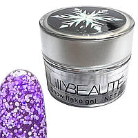 Гель гліттерний Lilly Beaute Snow Flake №6, фіолетовий, 8 г