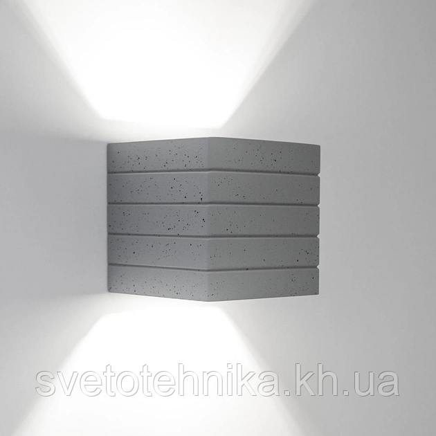 Настінний гіпсовий світильник-бра LUMINARIA GYPSUM LINE NORWICH S1807 BT цоколь G9 сірий